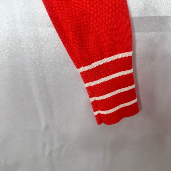 Brook Brothers Orange/Coral V-Neck Cardigan Sweater Size XS - Picture 3 of 10